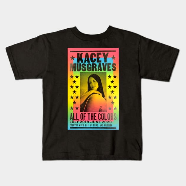 kacey musgraves All of the Colors Kids T-Shirt by DESKPOP PODCAST